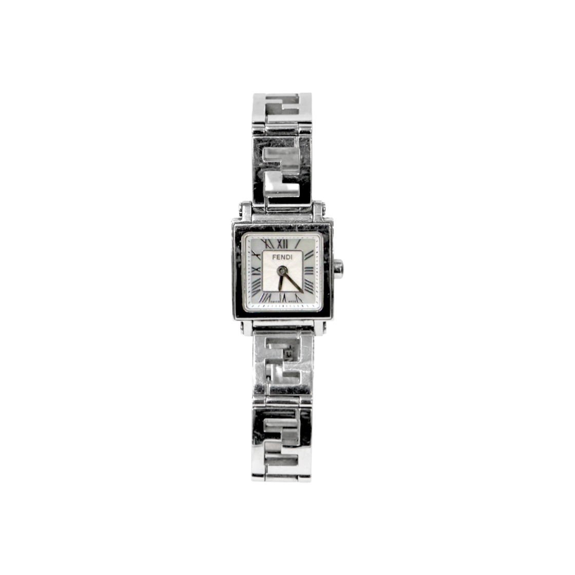 ITLK4LMRIMOF Fendi Steel Quadro Extension Quartz Watch C-B46362