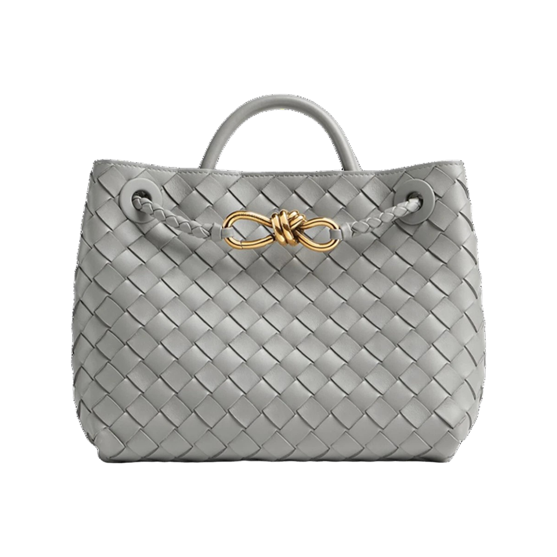 766014 VCPP1 1505 25F [15% 쿠폰] Bottega Veneta Andiamo Small Top Handle Bag Sterling