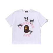 (W) BAPE x Sanrio Characters College Mini T-Shirt White