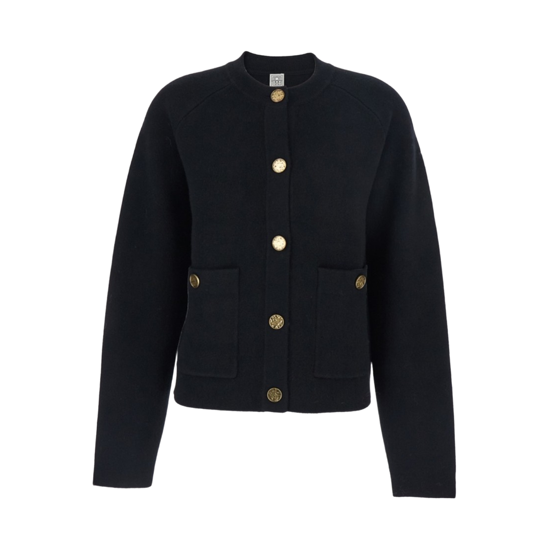 254-WRT4357-YA0126-001 (W) Toteme Cashmere Cardigan Black