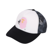 (W) BAPE x Sanrio Characters ABC Camo Mesh Cap Black