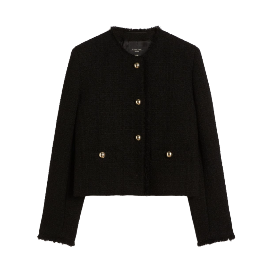 AGAMI-002 (W) Weekend Max Mara Agami Virgin Wool Jacket Black