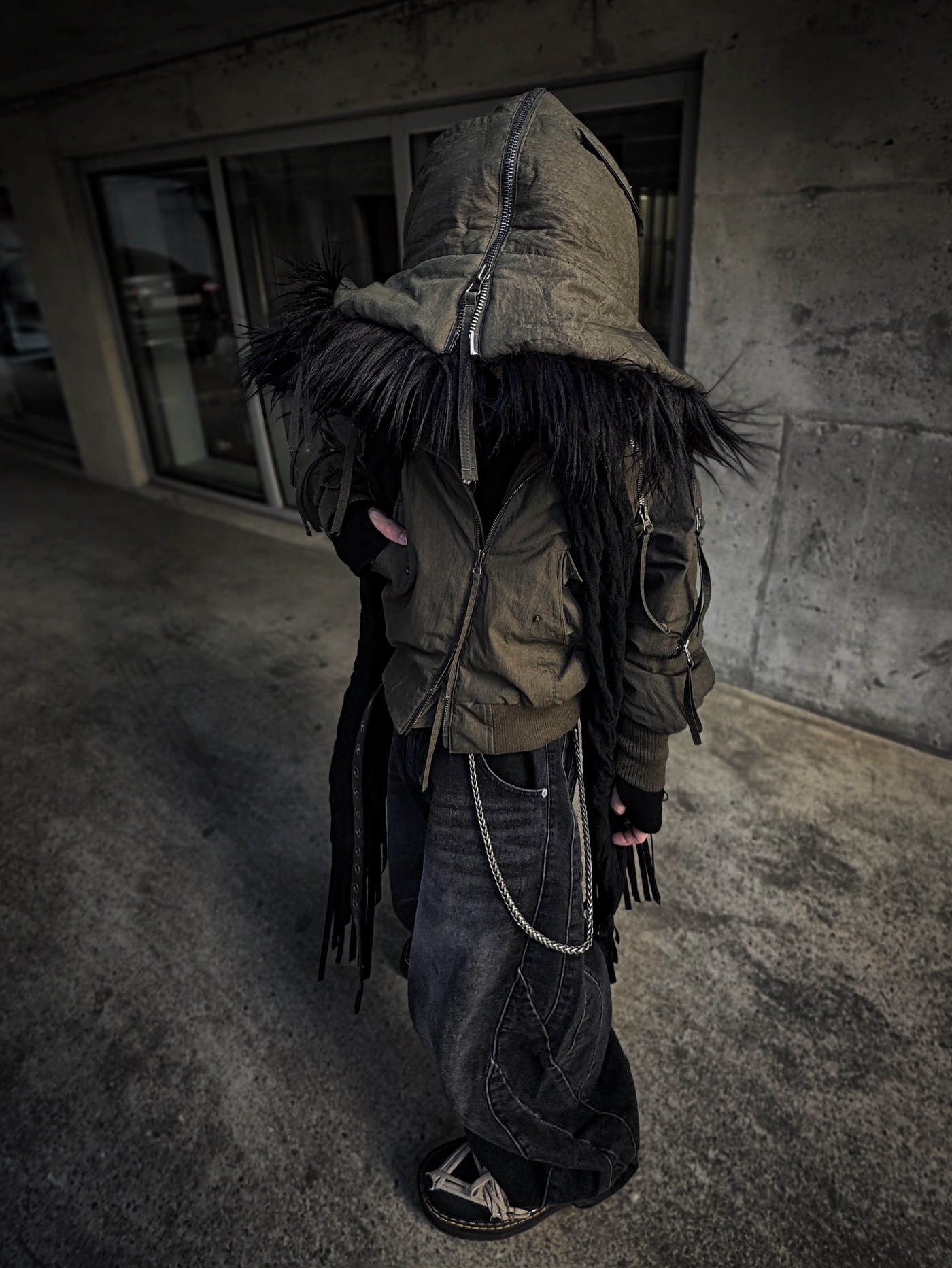 Civision by CSC Japanese Paneled Denim Pants 착용 스타일 - 5