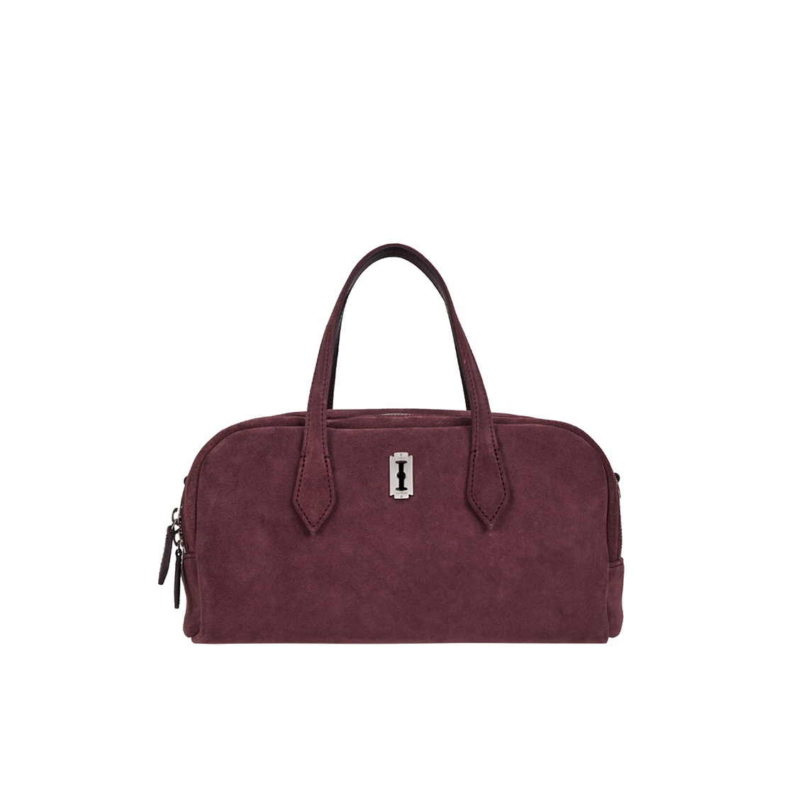 분크 하프문 투 블럭 스웨이드 토트 스몰 와인(vunque Halfmoon Two Block Suede Tote S Wine) - 3
