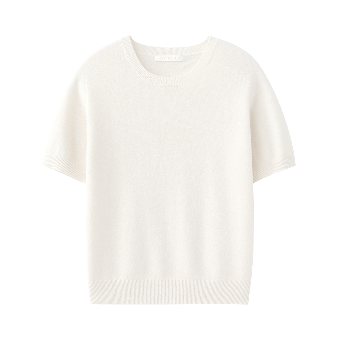 (W) 수아레 우먼 캐시10 울90 홀가 하프 니트 아이보리((W) Suare Woman Cash 10 Wool 90 Whole Garment Half Knit Ivory) - 1