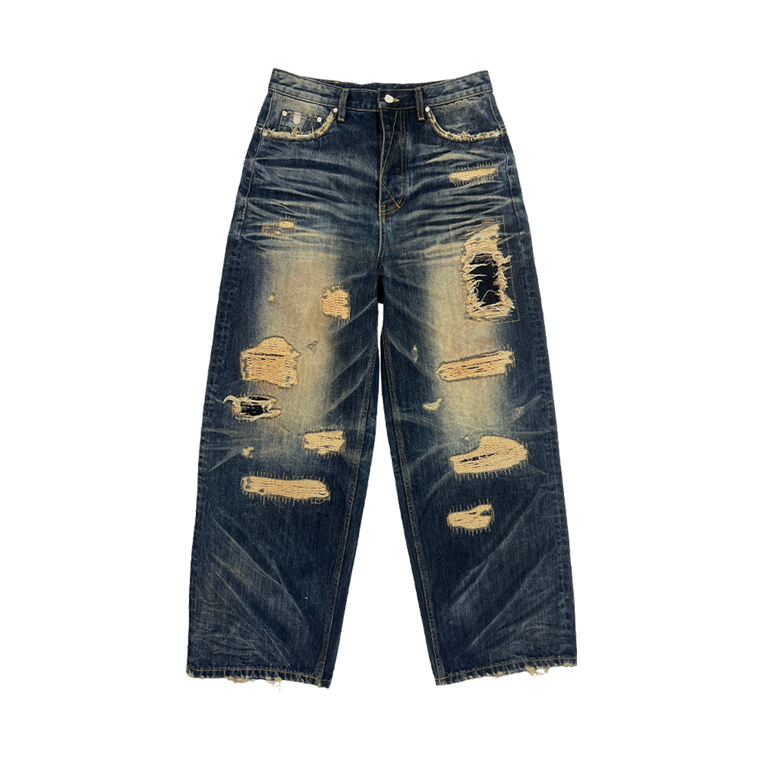 [트리플적립] 파코서플라이 식보이 데님 팬츠 네이비([트리플적립] PACOSPLY Sick Boy Denim Pants Navy)