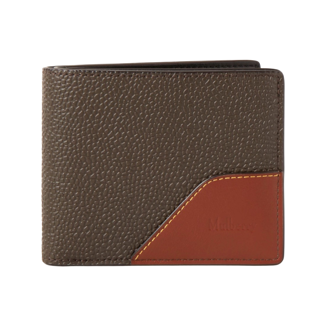 RL8715-127Q330 Mulberry 8 Card Wallet Mole Cognac BioVeg Scotchgrain
