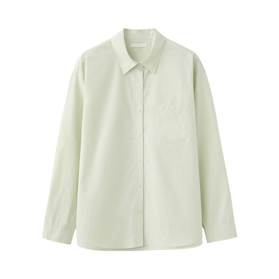 SBF1SH02WLN (W) Suare Women Pure Cotton Standard Shirt Light Green