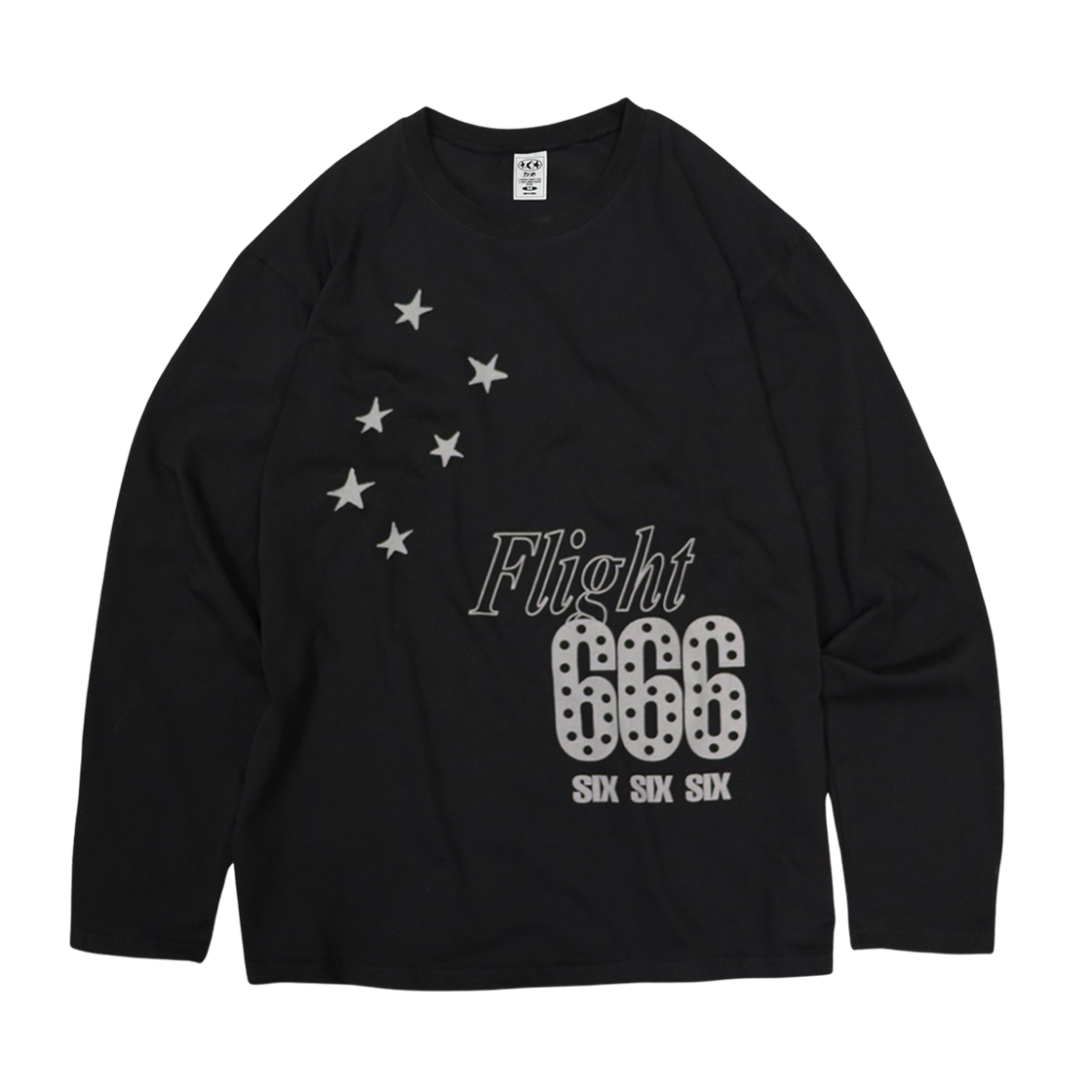 디파이클럽로버스 플라이트 666 롱슬리브 블랙(DEFYCLUBROBBERS Flight 666 LS Black)