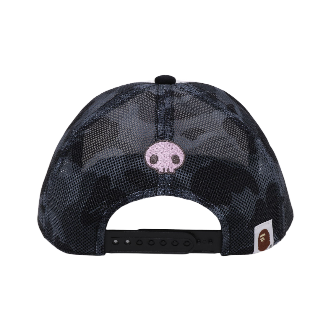 (W) 베이프 x 산리오 캐릭터즈 ABC 카모 메쉬 캡 블랙((W) BAPE x Sanrio Characters ABC Camo Mesh Cap Black) - 3