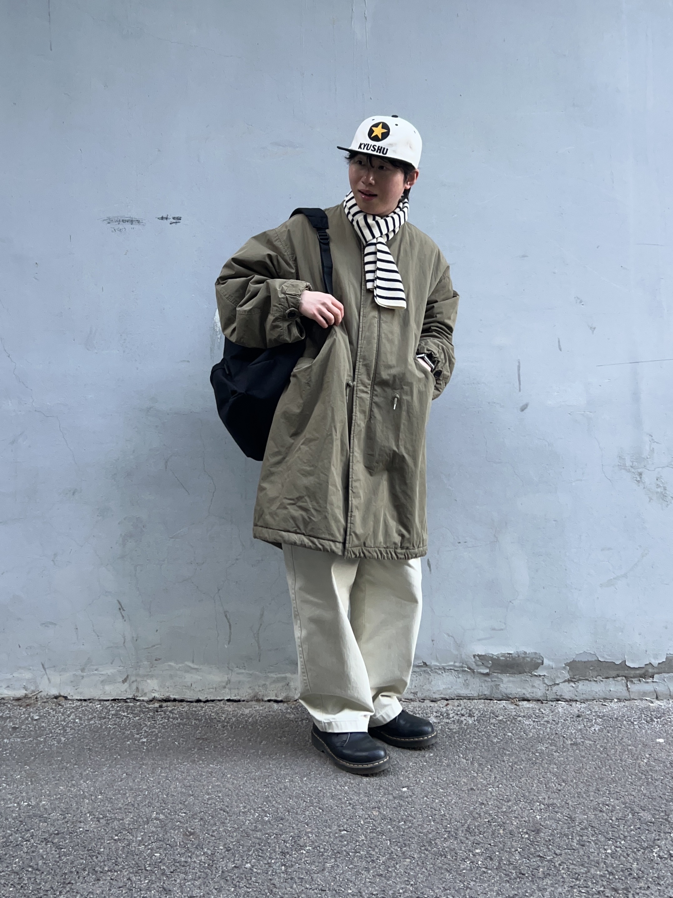 Aoiro KYUSHU Star ビール Cap, Comme des Garcons Homme Plus Nylon Backpack Large Black 착용 스타일 - 3