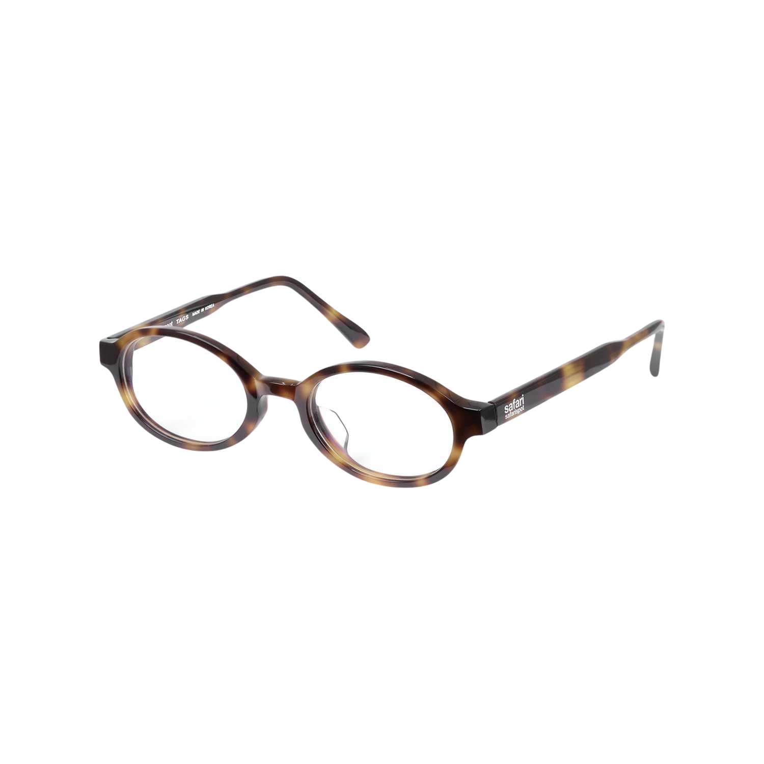사파리스팟 베이 사파리 오벌 혼 글래시스 레오파드(Safarispot Basic Safari Oval Horn Glasses Leopard)