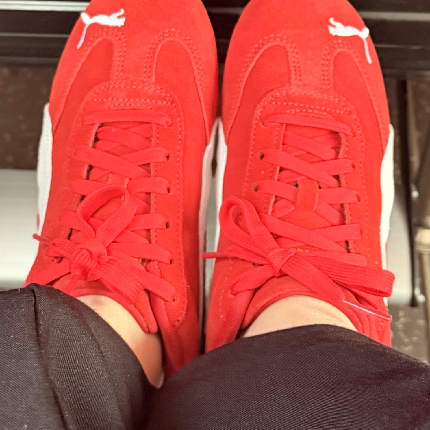 Puma Speedcat OG Red White 착용 스타일 - 5