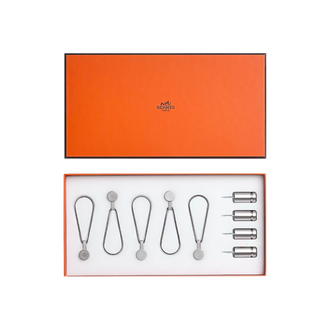 IT495LORUIUE Hermes Silver Scarf Display System