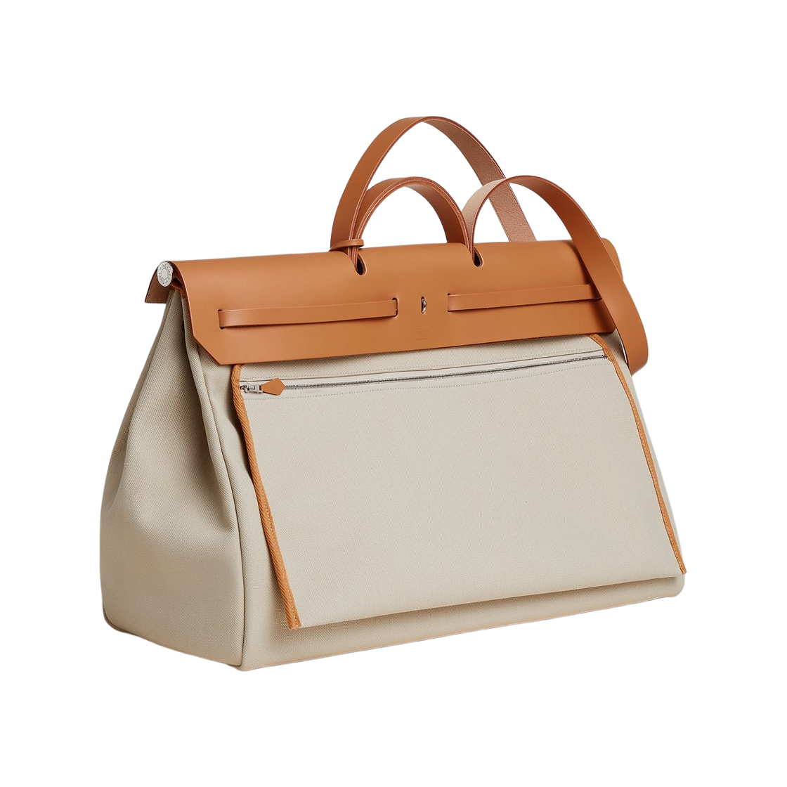 에르메스 에르백 집 캐빈 백 밀리터리 캔버스 & 팔라듐 하드웨어 베통 나뛰렐 사블르(Hermes Herbag Zip Cabine Bag Military Canvas & Palladium Beton Naturel Sable) - 3