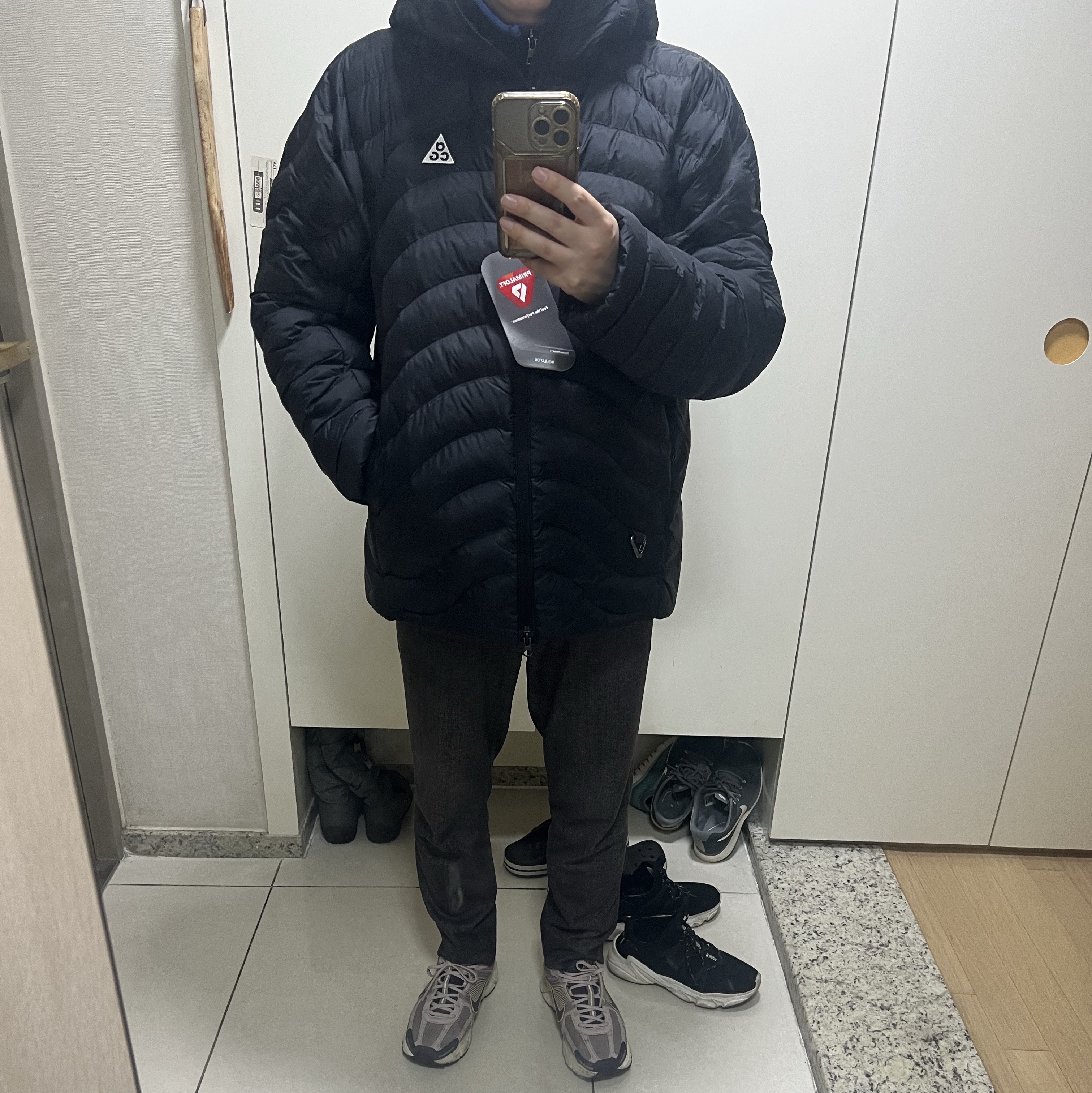 Nike ACG Lava Flow Therma-Fit ADV Jacket Black Summit White - Asia 착용 스타일