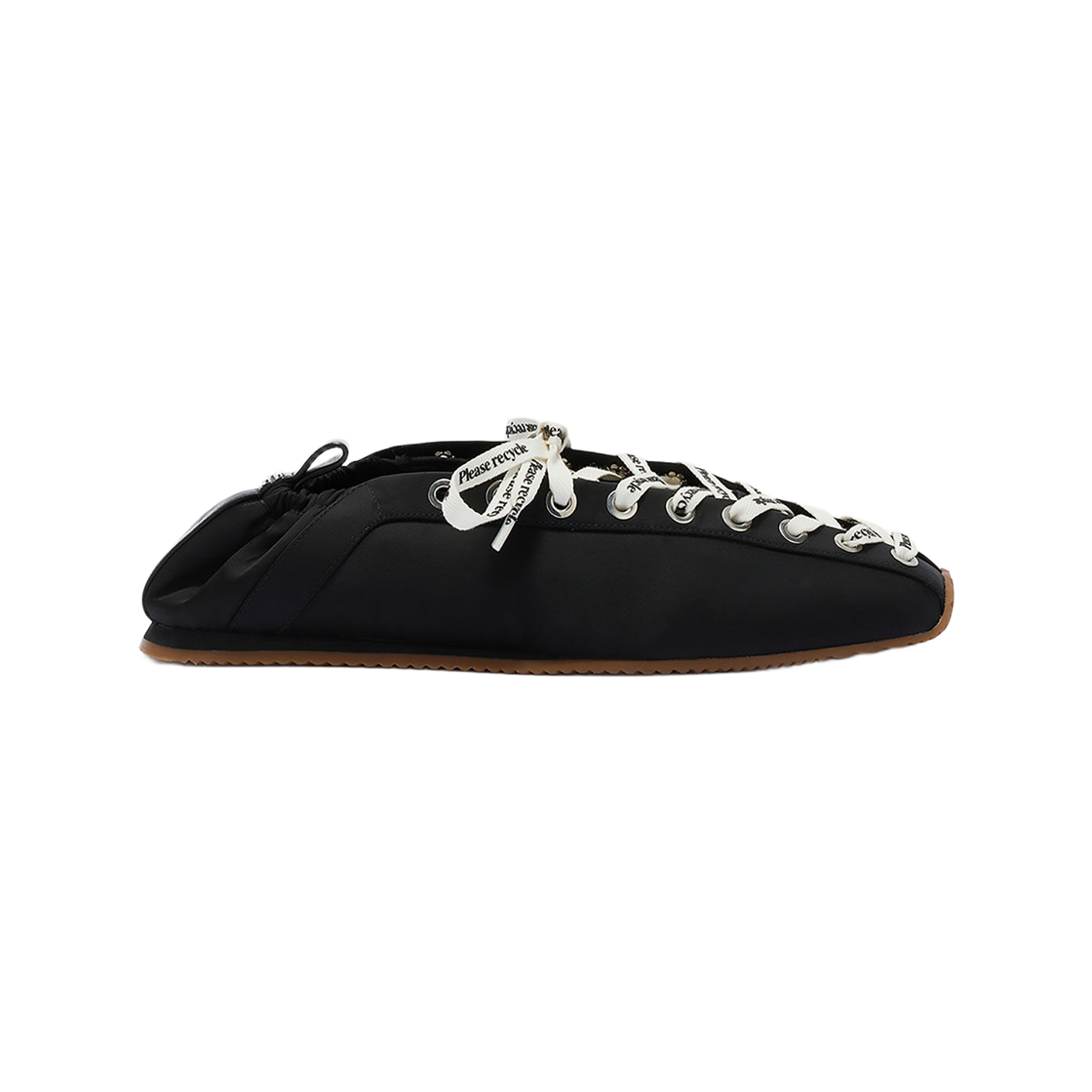 B1040014-099 (W) Ganni Sporty Ballerina in Jet Black