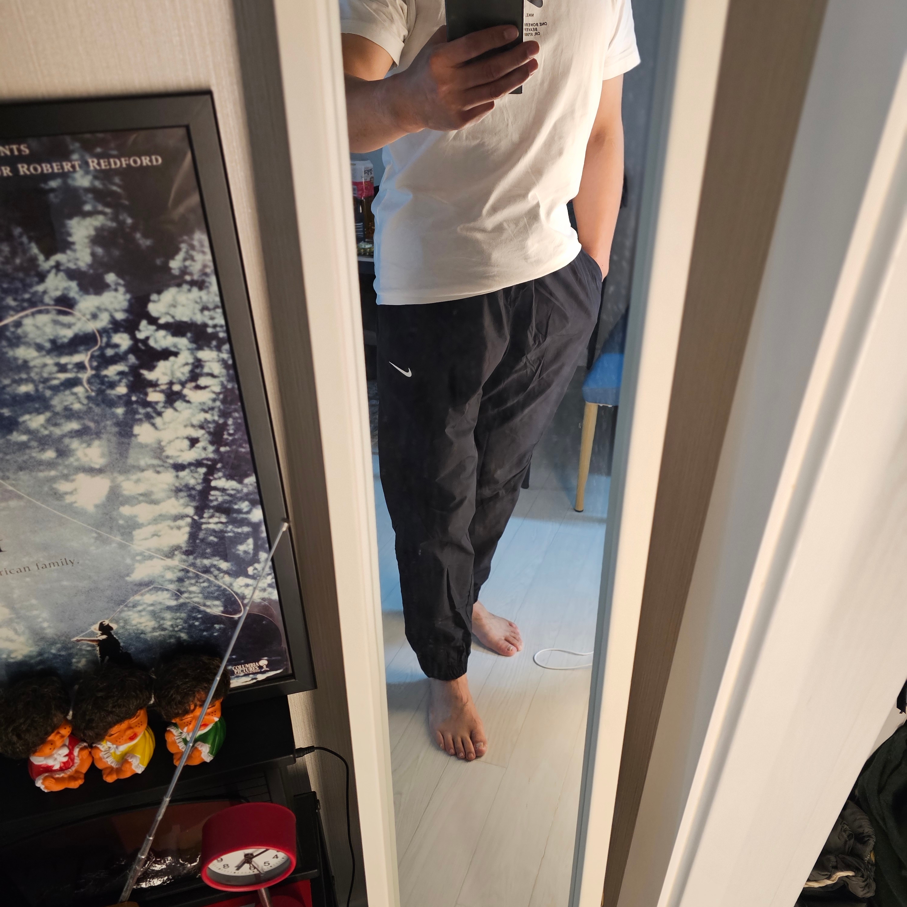 Nike x Drake Nocta Woven Track Pants Black (FN7668-010) 착용 스타일 - 1