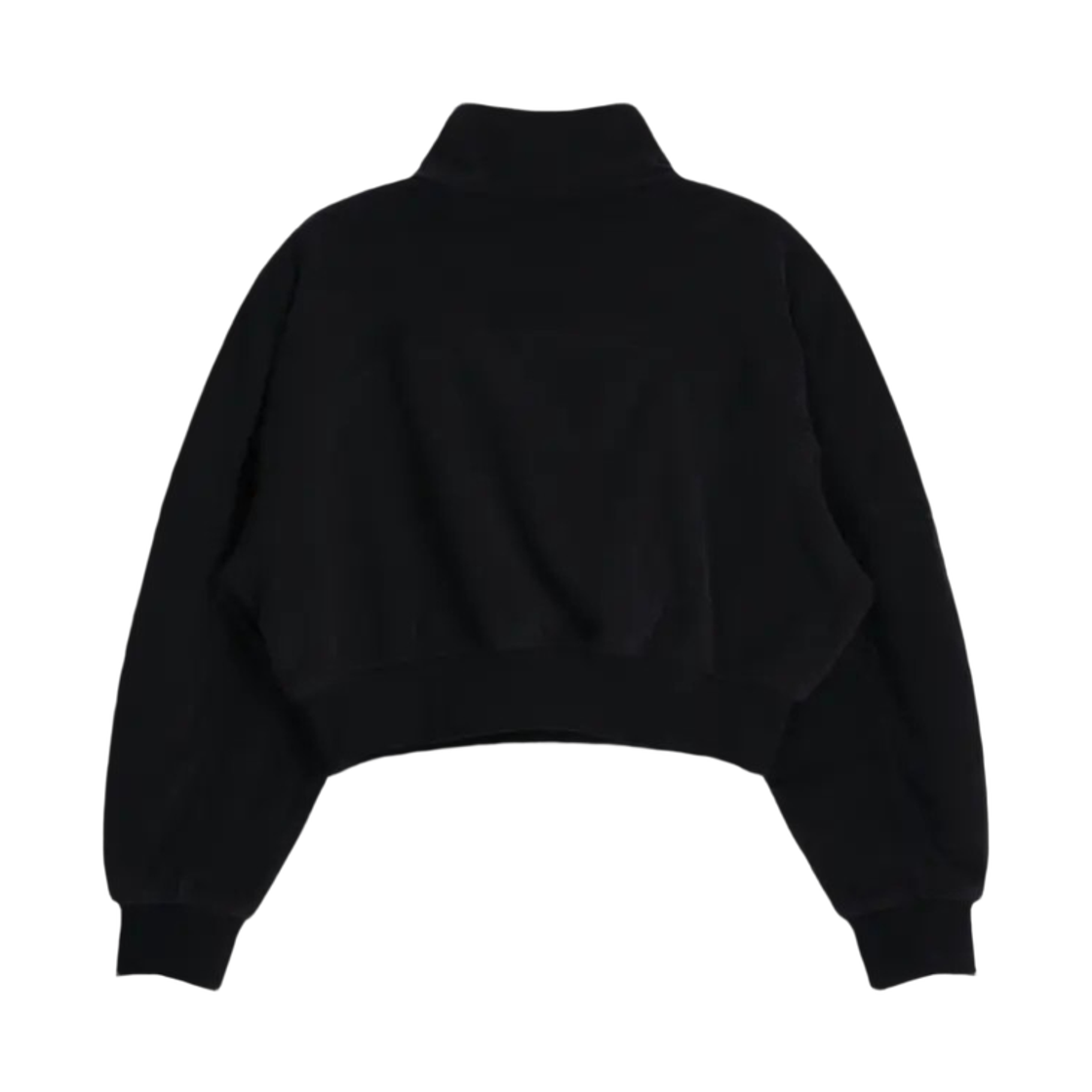 (W) 조던 플라이트 플리스 쿼터집 탑 블랙 - 아시아((W) Jordan Flight Fleece Quarter Zip Top Black - Asia) - 2