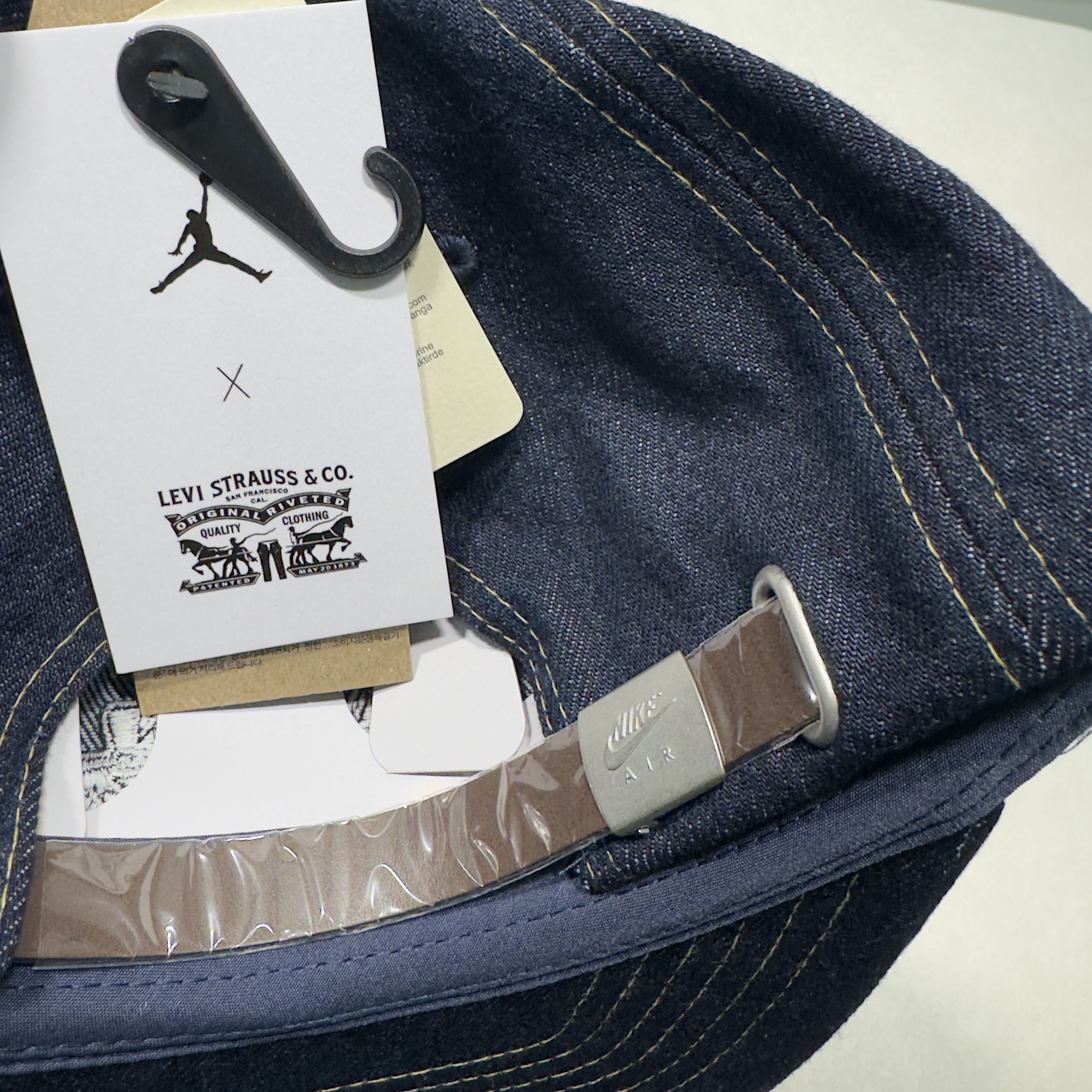 Levi's x Jordan Denim Cap Rigid Rinse 착용 스타일 - 3