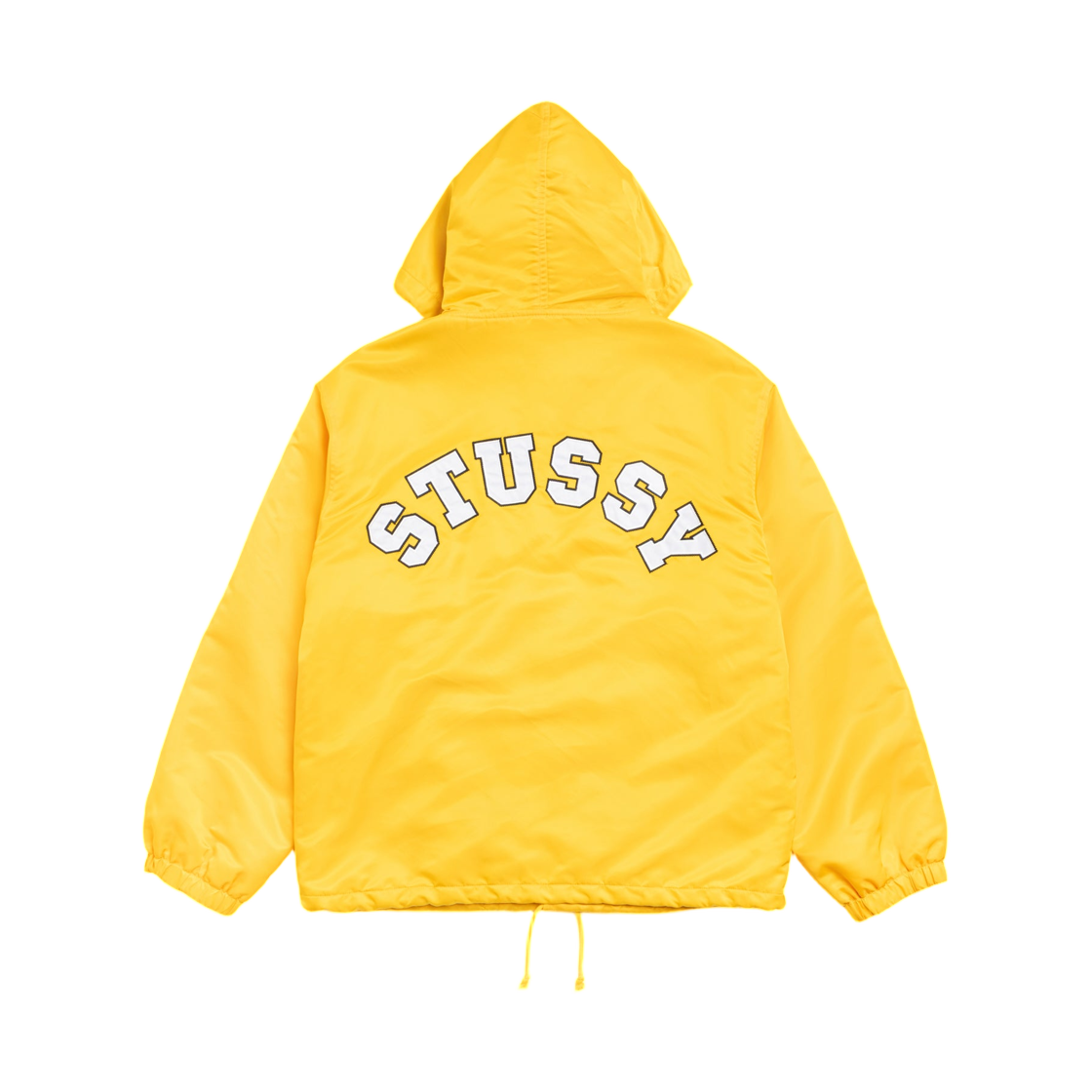 115909 Stussy Hooded Coaches Jacket Yellow
