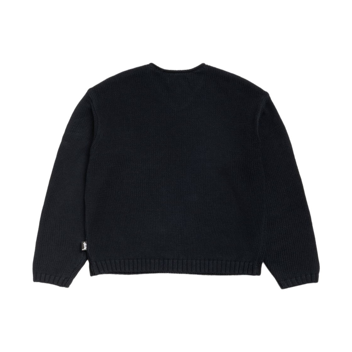 스투시 롤 브이 넥 스웨터 블랙 | Stussy | KREAM