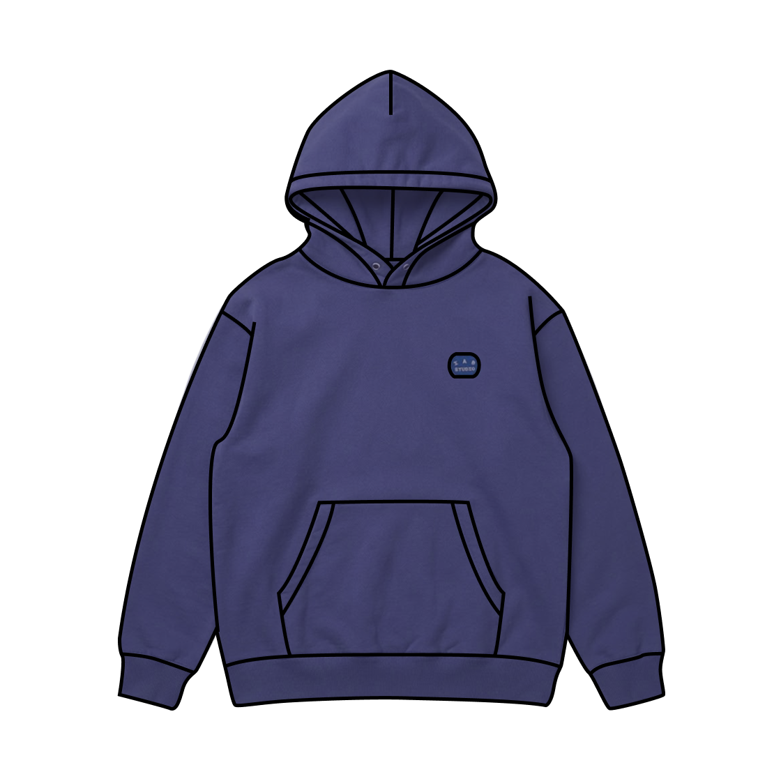 - IAB Studio IAB Patch Hoodie Blue