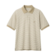 Uniqlo x JW Anderson Dry Pique Striped Polo Narrow Shirt Beige