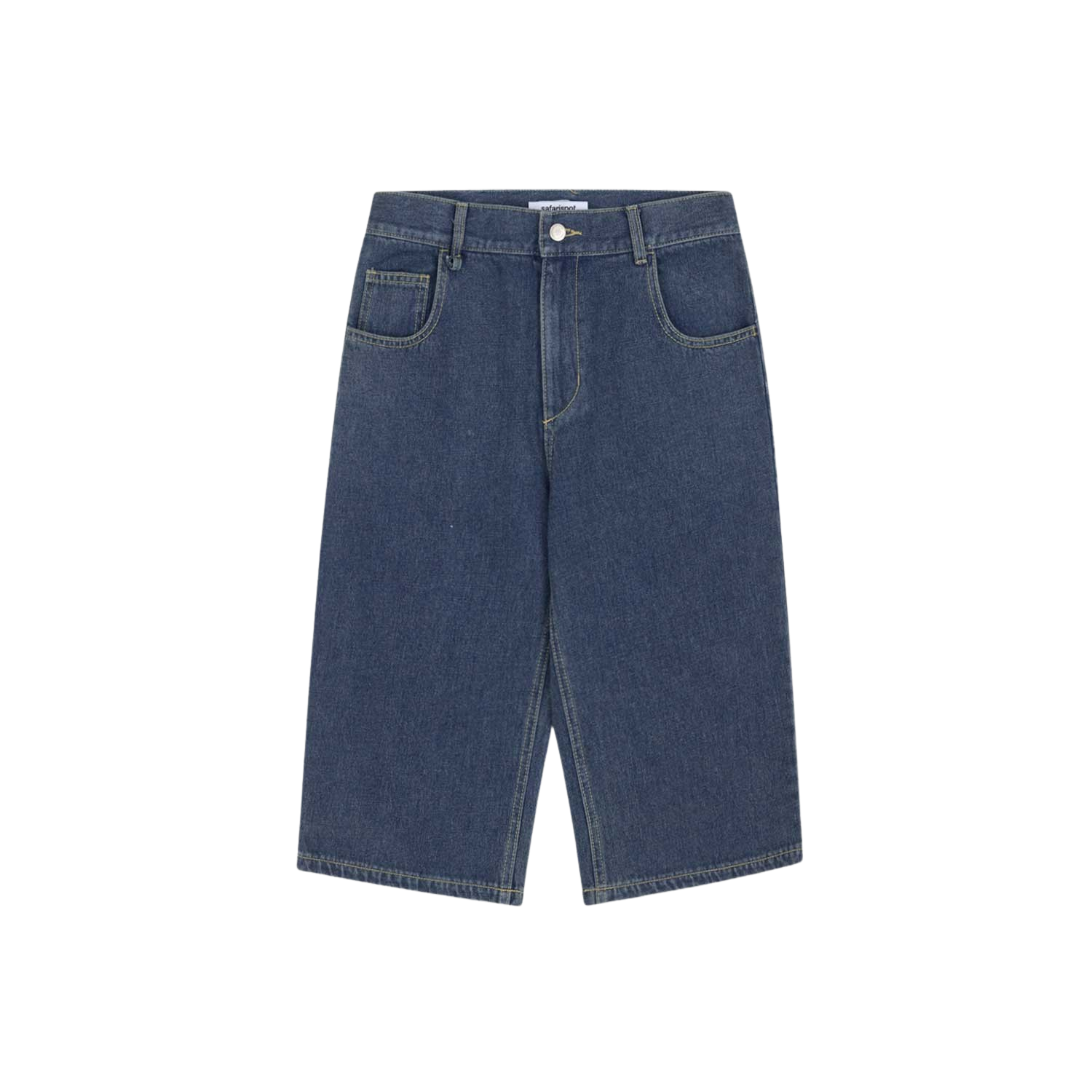 사파리스팟 1/2 저니 데님 크롭 팬츠 다크 블루(Safarispot 1/2 Journey Denim Cropped Pants Dark Blue)