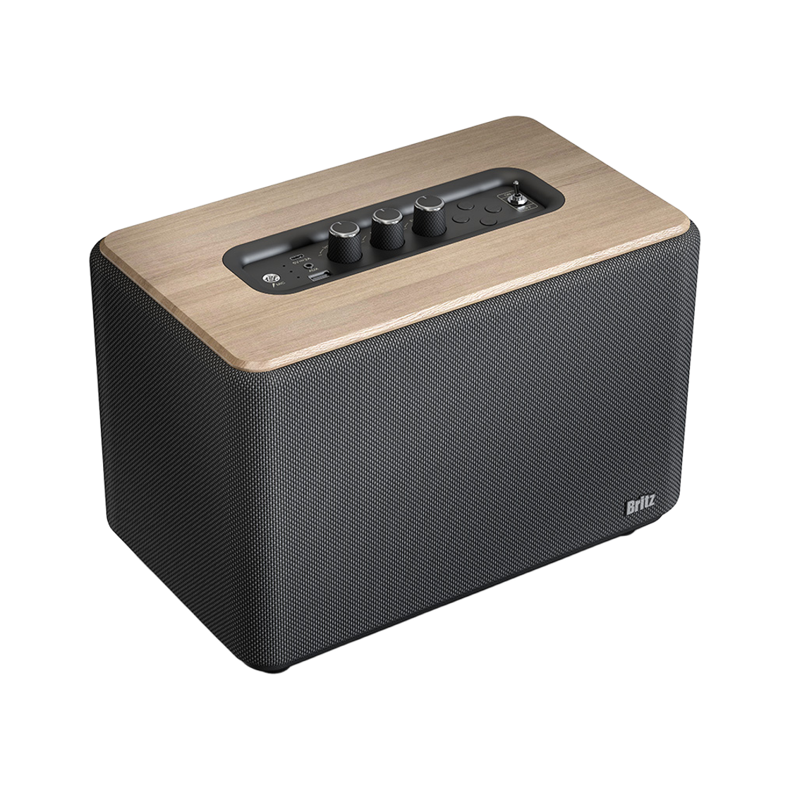 브리츠 BZ-CM500 블루투스 프리미엄 스피커 오크(Britz BZ-CM500  Bluetooth Premium Speakers Natural Oak) - 3