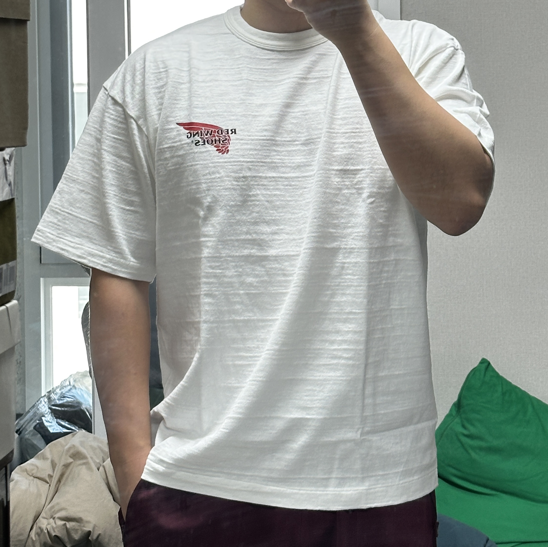 Human Made x Red Wing Graphic T-Shirt White 착용 스타일