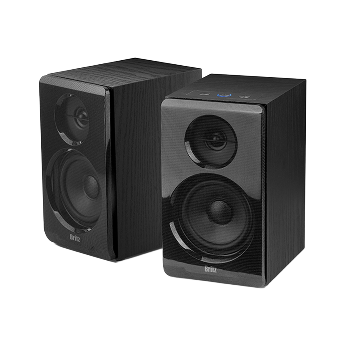 브리츠 BR-1300BT 2채널 블루투스 북셀프 스피커 블랙(Britz BR-1300BT 2-channel Bluetooth bookself speaker black) - 1