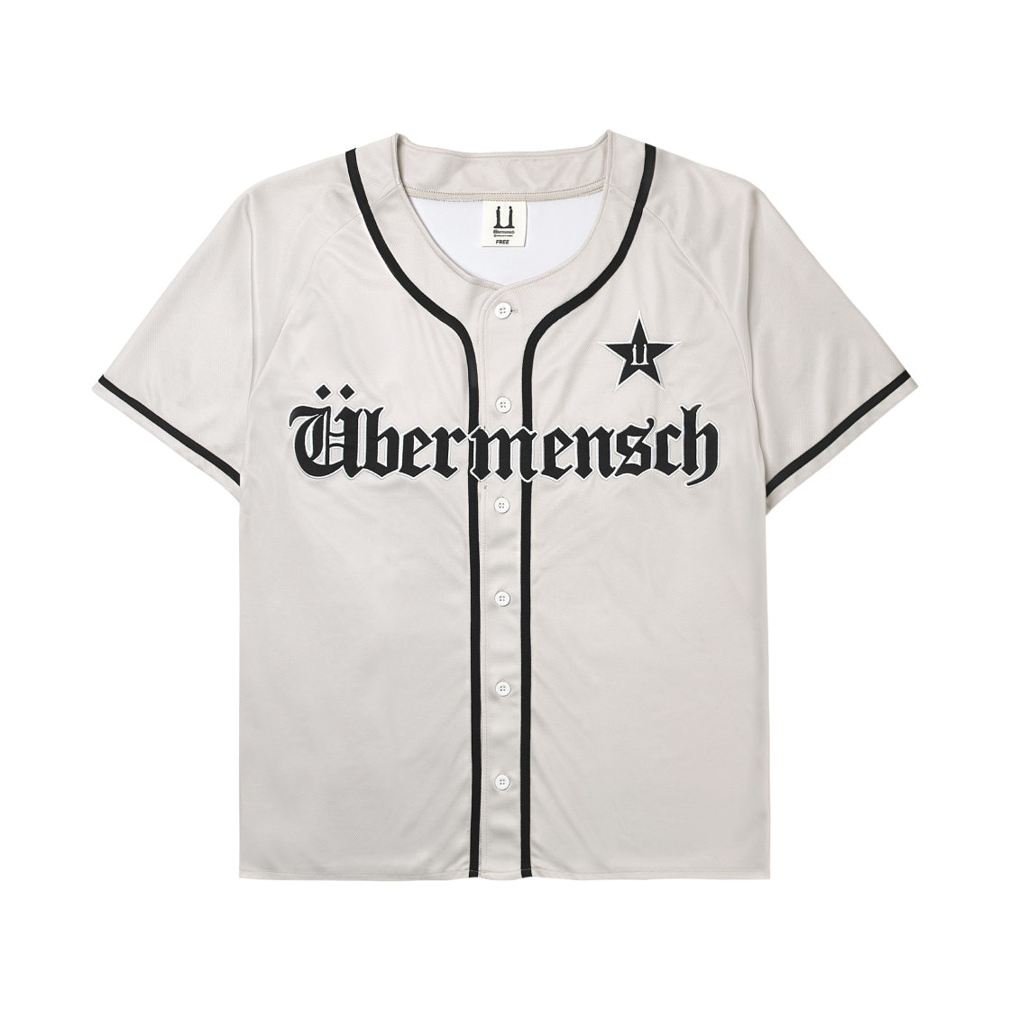 지드래곤 위버멘쉬 베이스볼 저지 크림(G-DRAGON Ubermensch Baseball Jersey Cream)