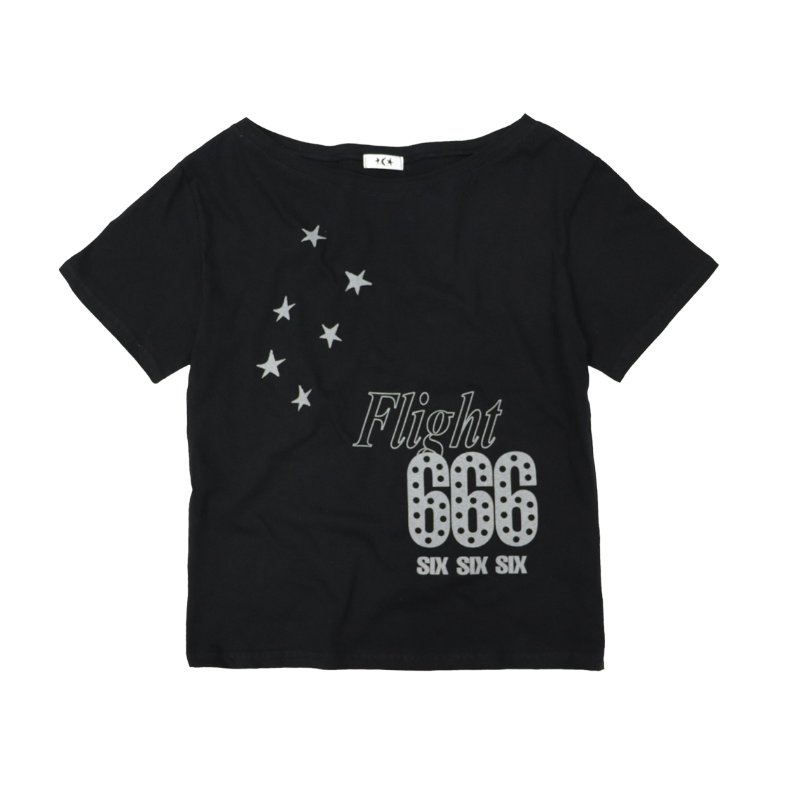 디파이클럽로버스 플라이트 666 반팔 티셔츠 블랙(DEFYCLUBROBBERS Flight 666 Tshirts Black)