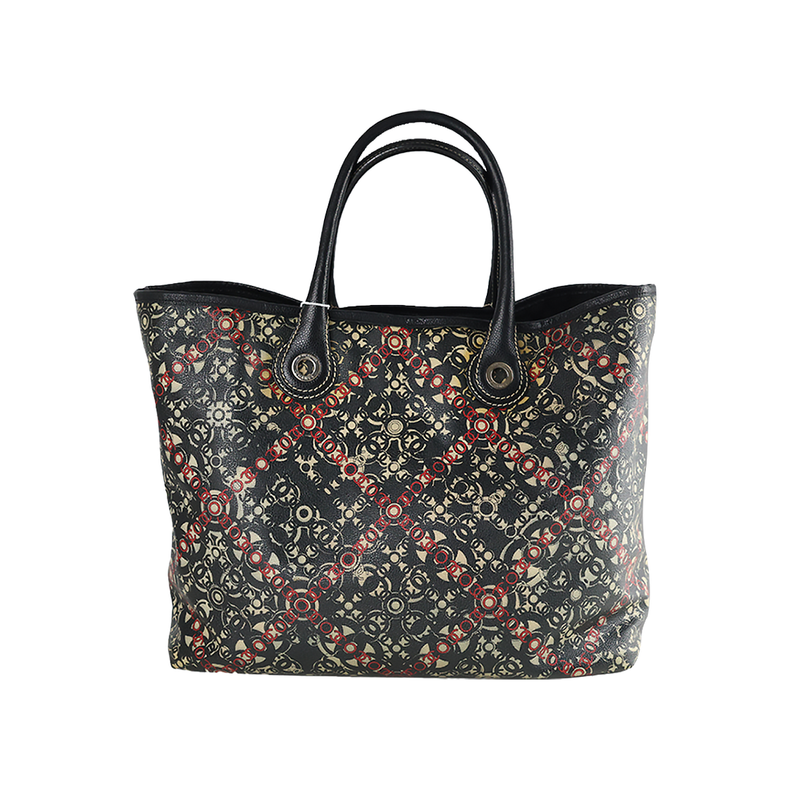ITB73EV4FEED Chanel Coated Canvas Black Tote Bag