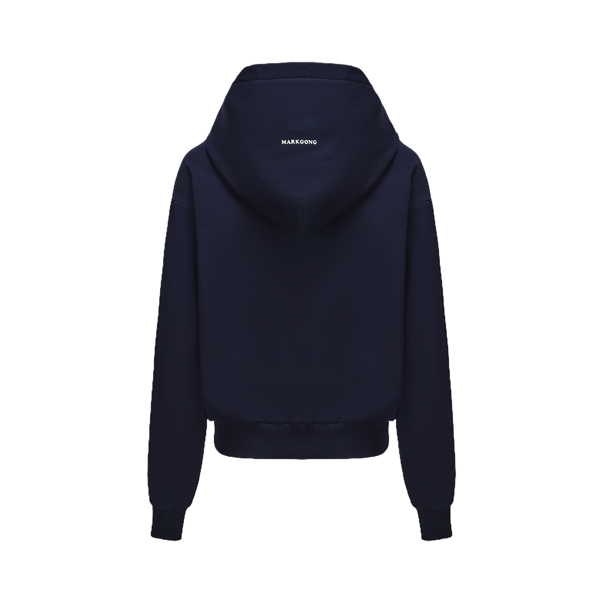 마크공 우먼 오 쉿 집 후디 네이비 블루 - 26SS(Markgong Women Oh Shit Zip Hoodie Navy Blue - 26SS) - 2