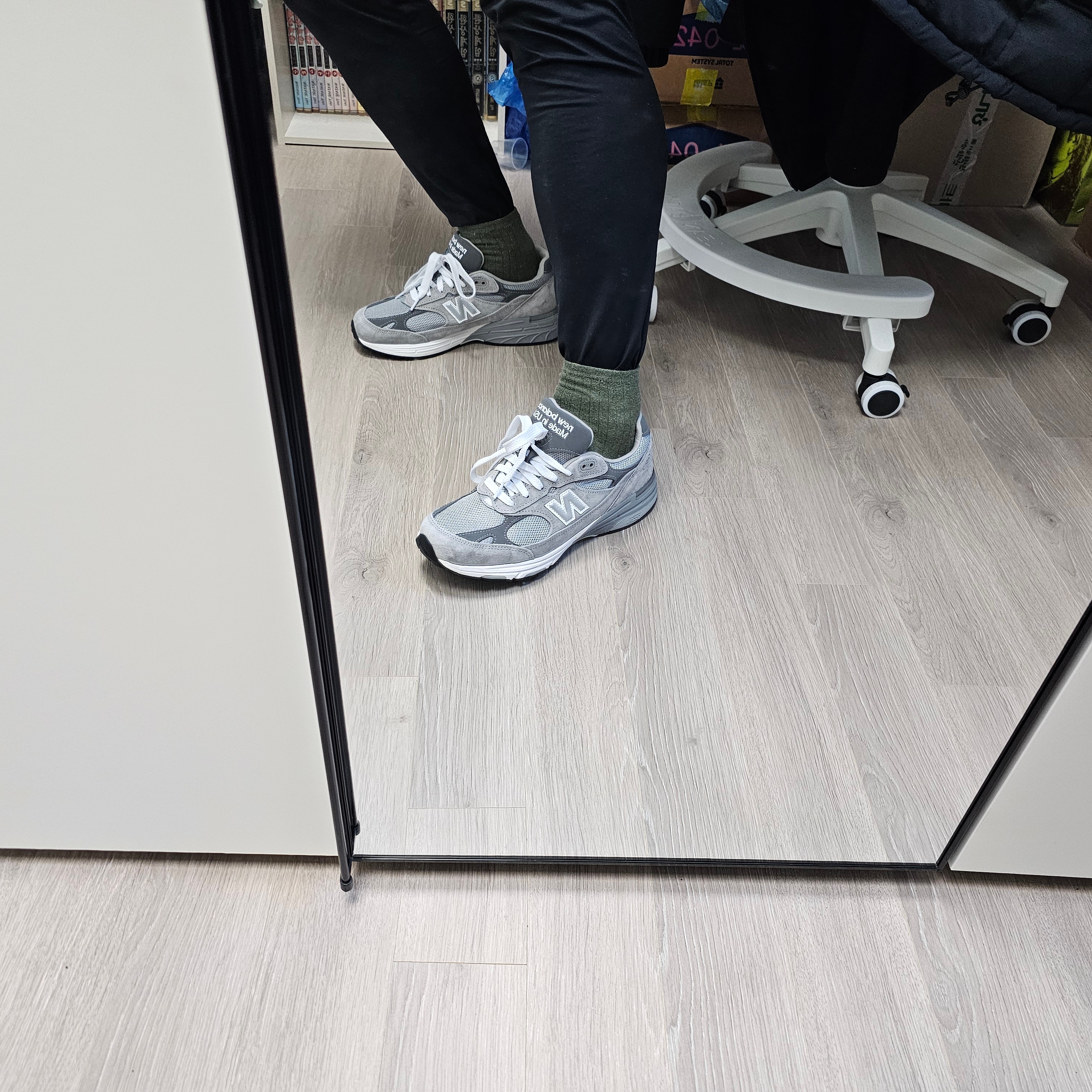 New Balance 993 Made in USA Grey - D Standard 착용 스타일