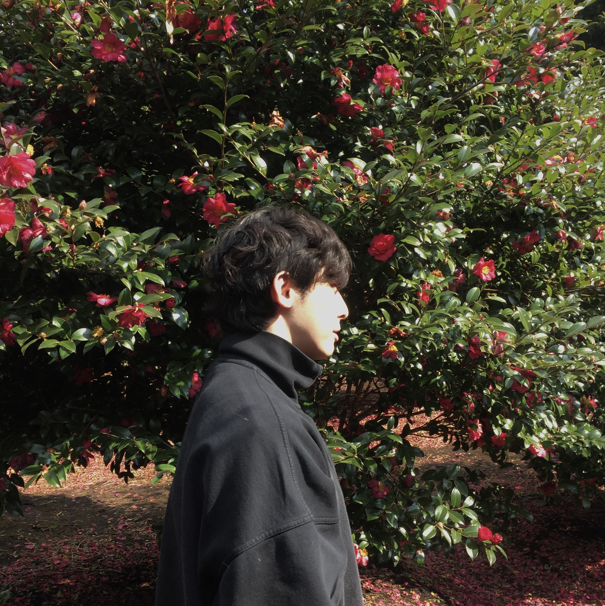 Undermycar Mu.94 Anti Fxxking Logo Play Brush Washed High Neck Zip-up Black 착용 스타일 - 2