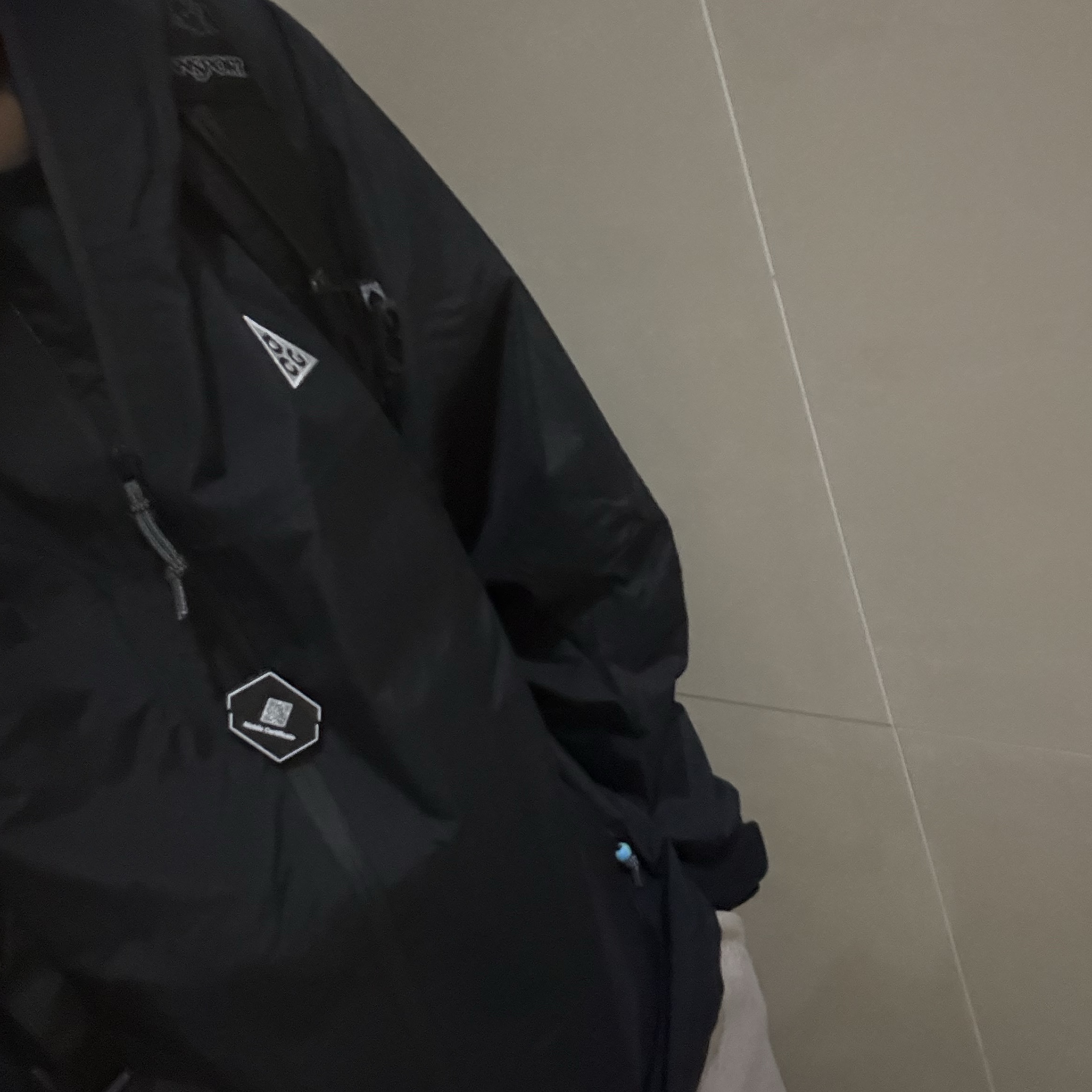 Nike ACG Morpho Storm-Fit ADV Rain Jacket Black - Asia 착용 스타일