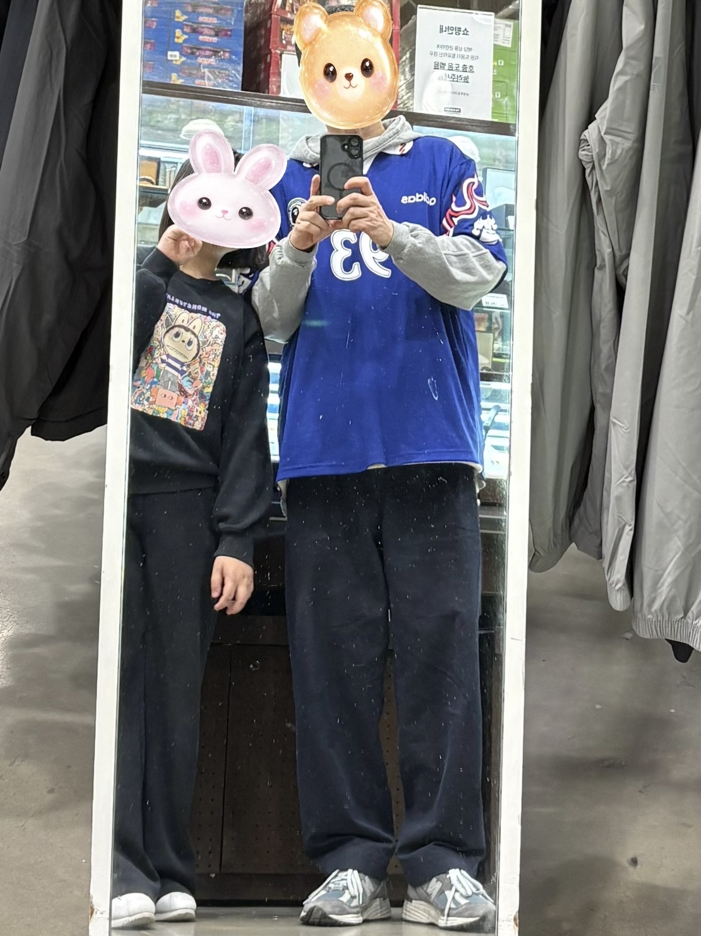 Adidas x BAPE Short Sleeve Flames Jersey Japan Blue - KR Sizing (Non Marking Ver.), New Balance x Kith 991v2 Made in UK Steel Blue Grey 착용 스타일 - 2