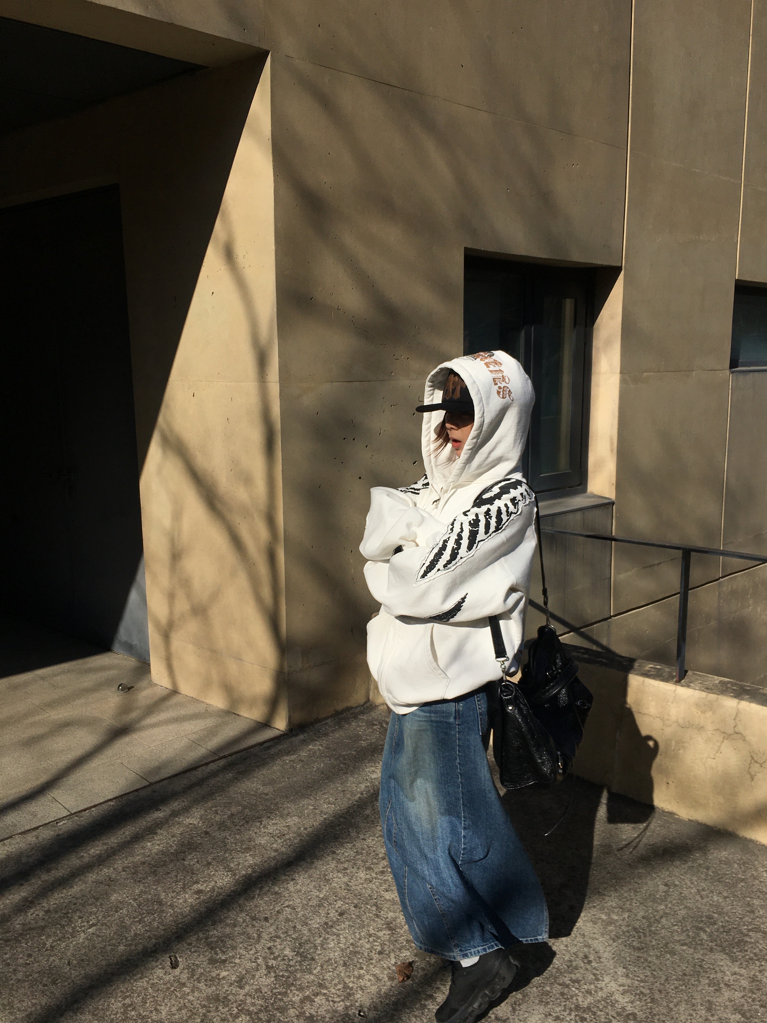 Supreme Wings Zip Up Hooded Sweatshirt Black - 25FW, Balenciaga Le City Medium Bag Black Silver 착용 스타일