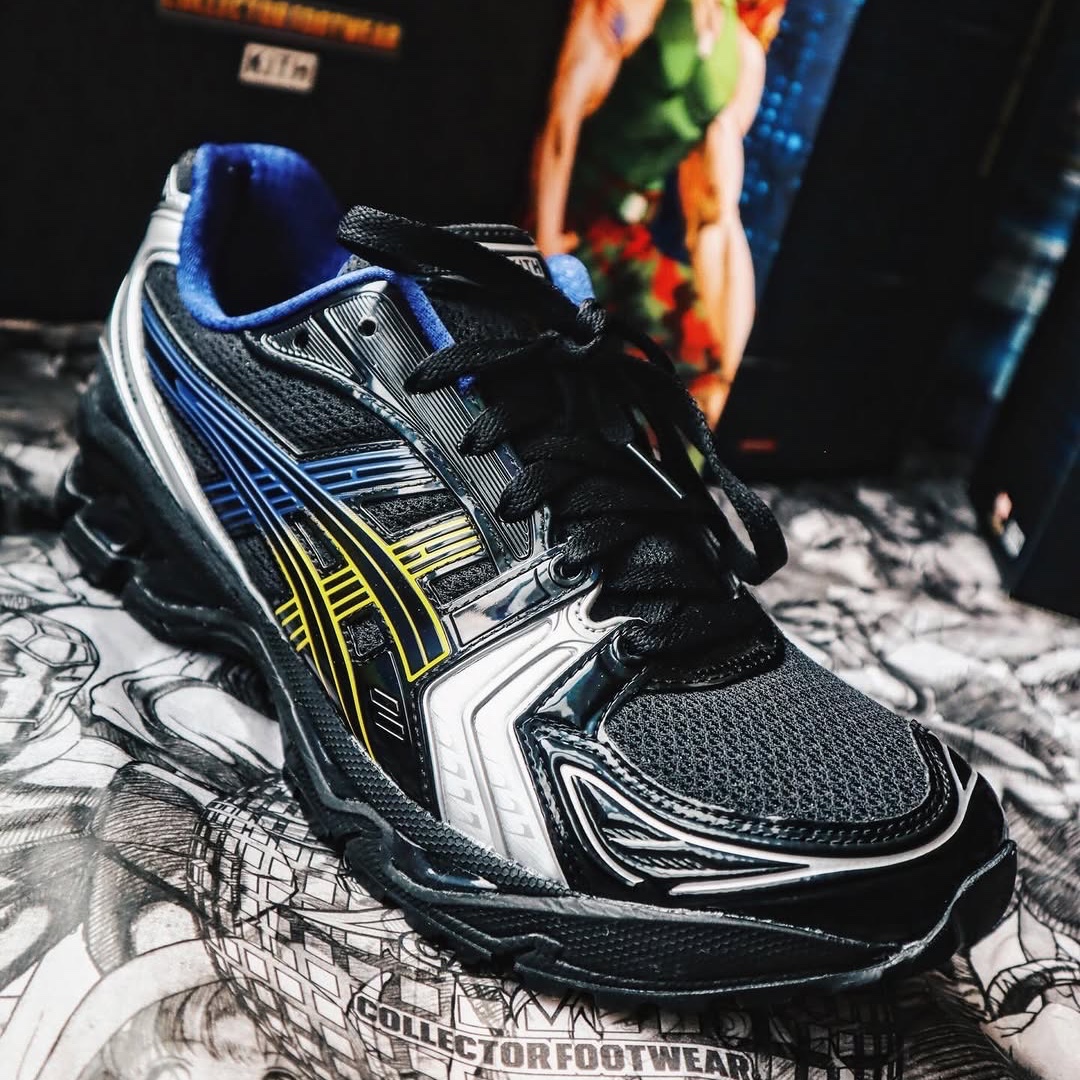 Asics x Kith x Marvel vs. Capcom Gel-Kayano 14 Wolverine Black 착용 스타일 - 7