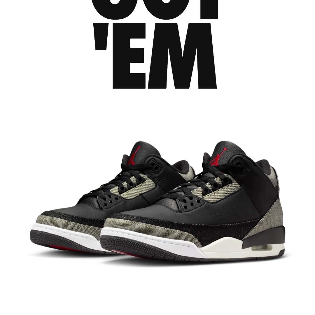Jordan 3 x Levi’s Black and White 착용 스타일