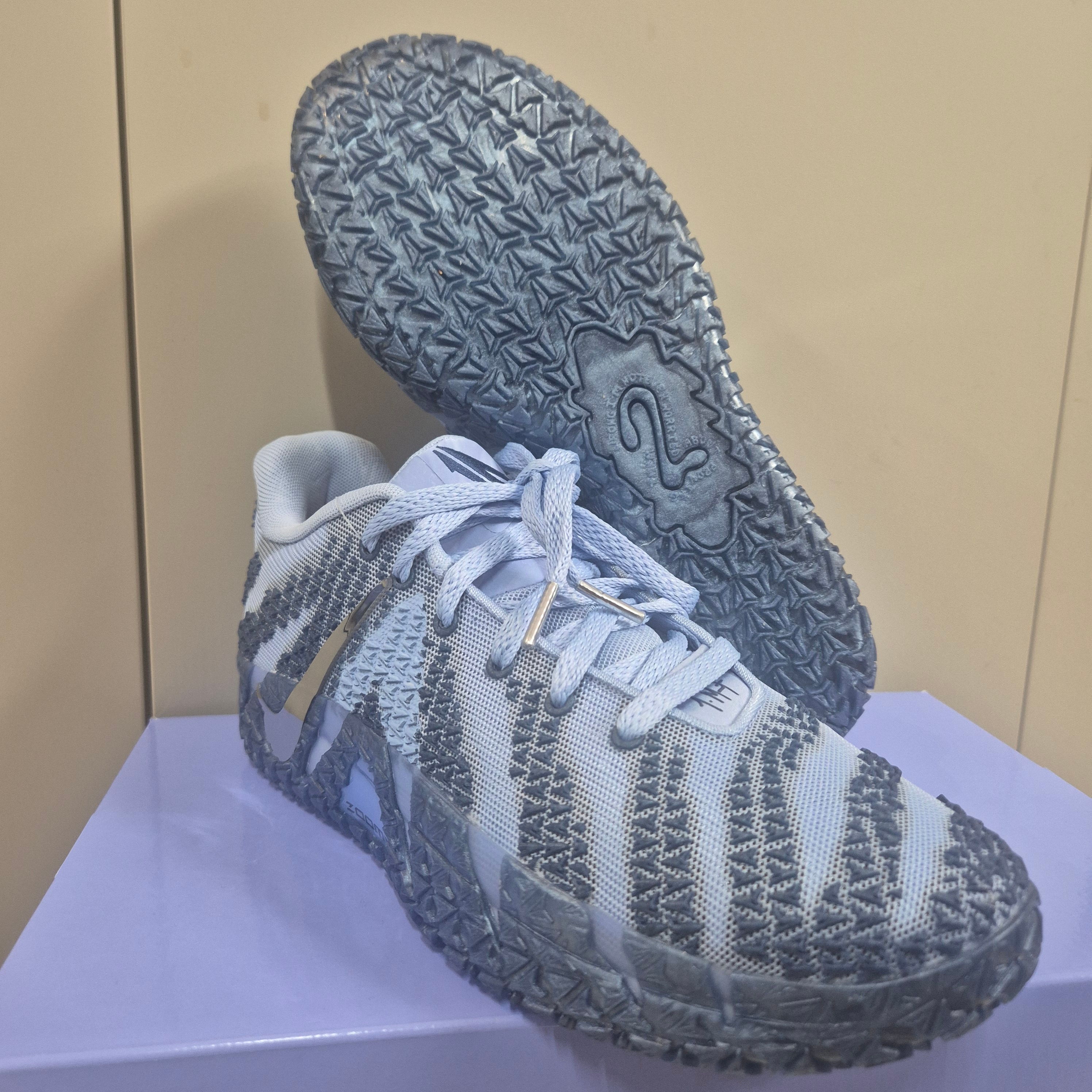 Nike Ja 3 EP Cobalt Bliss Metallic Silver 착용 스타일 - 3