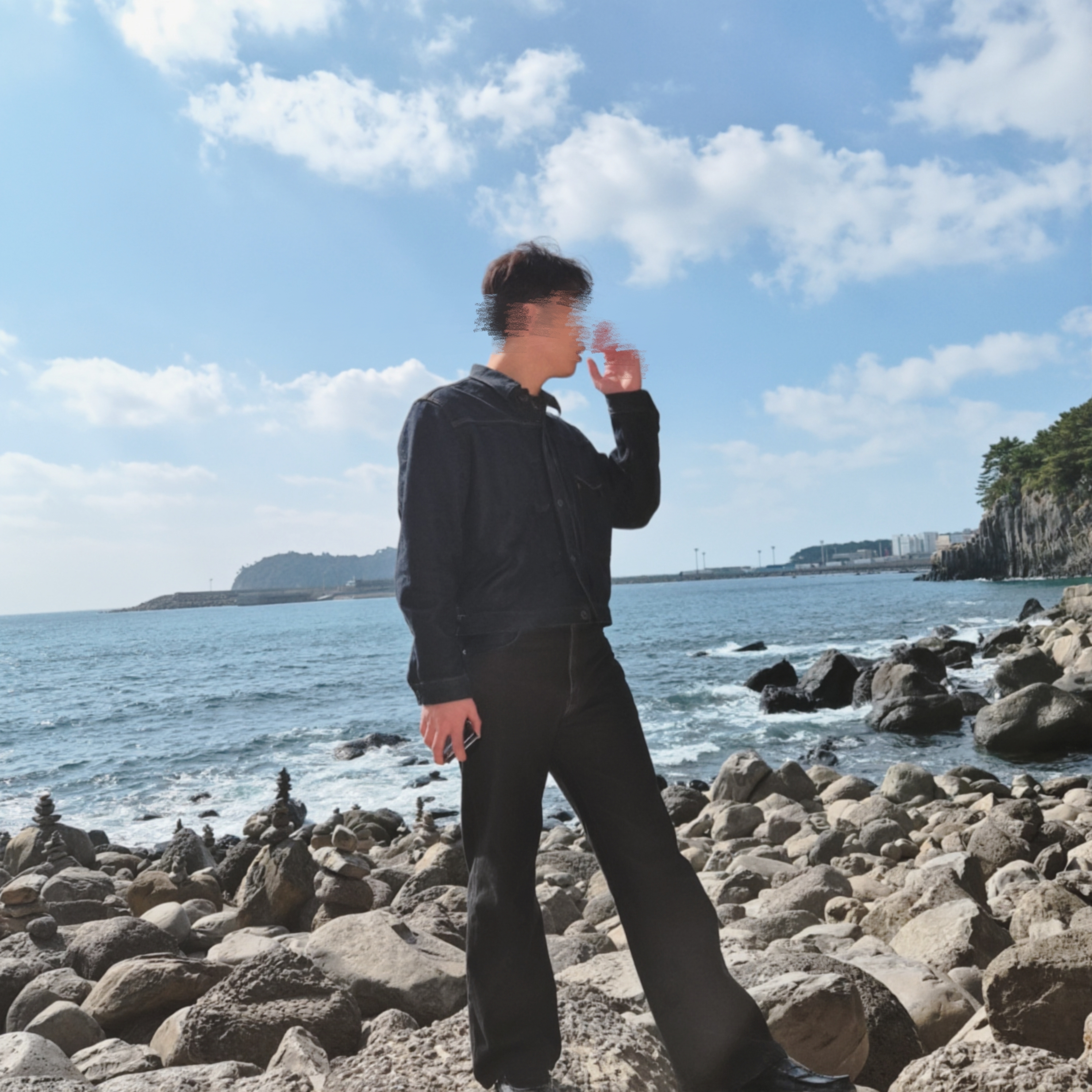 Kapital 14 oz. Denim 1ST One Wash Jacket Indigo 착용 스타일 - 1