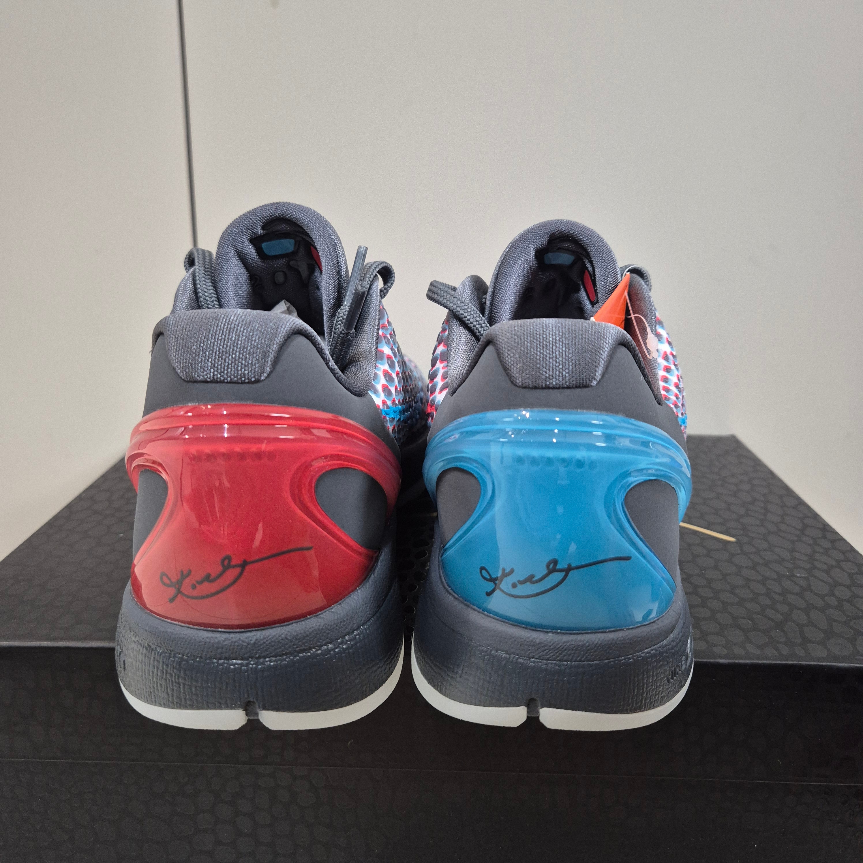 Nike Kobe 6 Protro 3D Dark Grey Chlorine Blue 착용 스타일 - 5