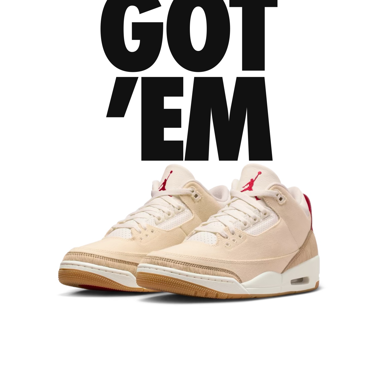 Jordan 3 x Levi’s Ecru Denim 착용 스타일