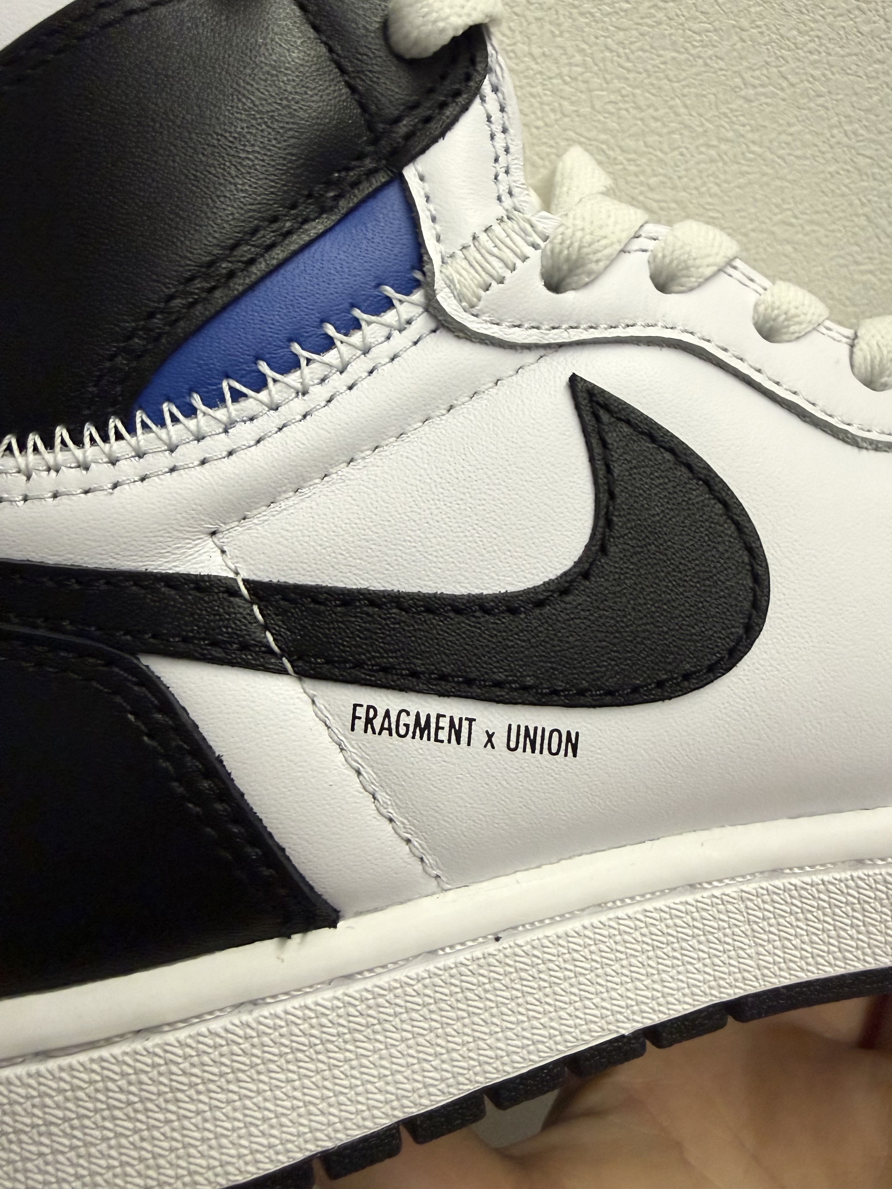 Jordan 1 x Fragment x Union LA High OG SP White Black 착용 스타일 - 7