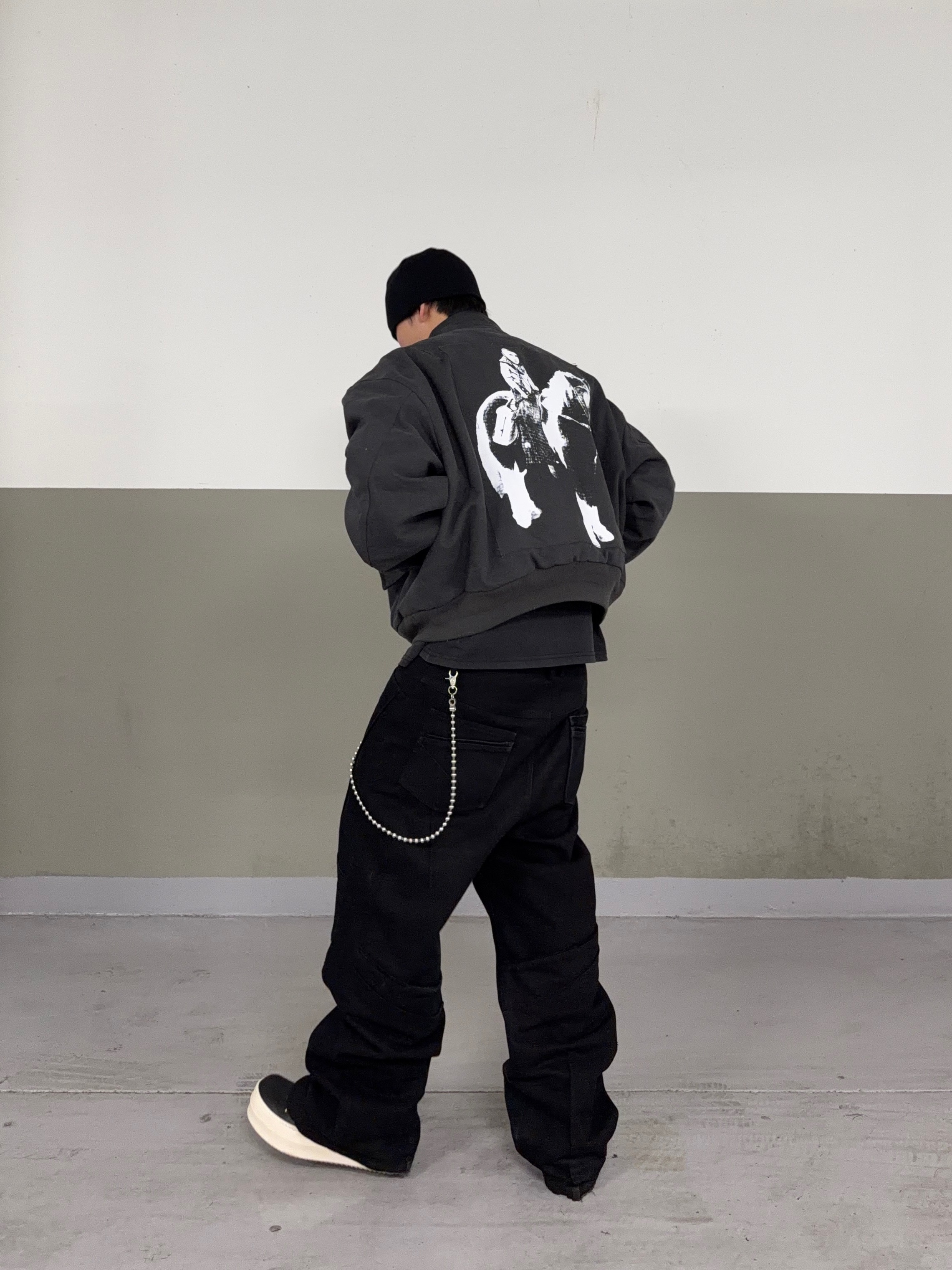 Rick Owens Mega Bumper Geobasket Black Milk, Rick Owens Concordians Mega Bumper Geobasket 착용 스타일 - 2