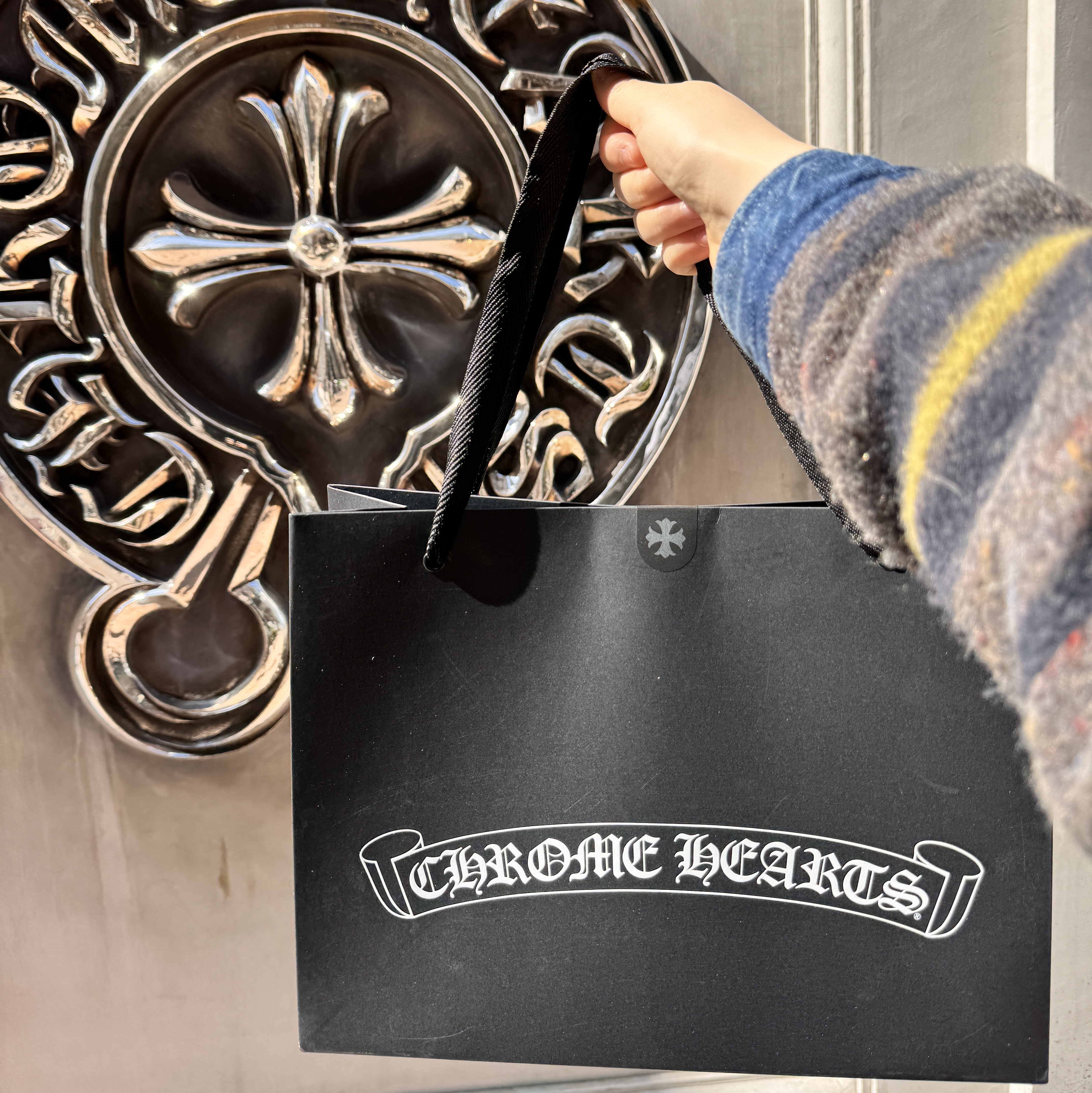 Chrome Hearts Gittin Any?-A Classic Brown 착용 스타일 - 5